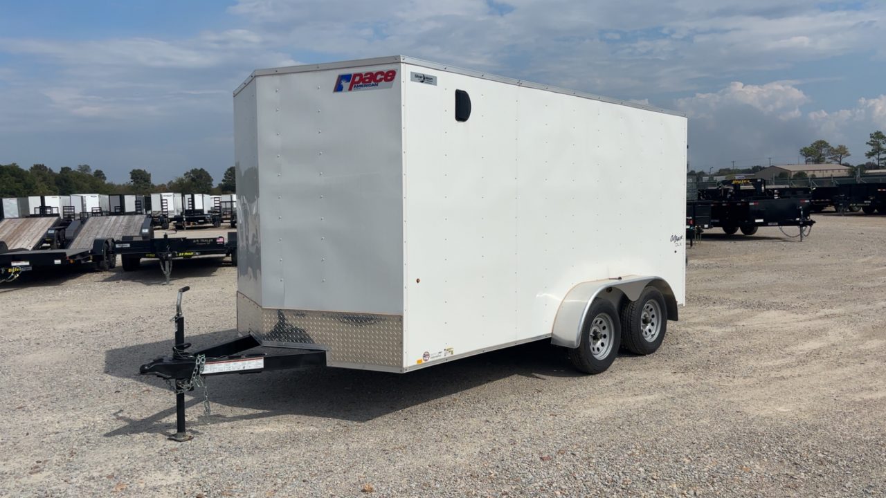 New Pace American Outback DLX 7x14 Enclosed Cargo Trailer (7K)