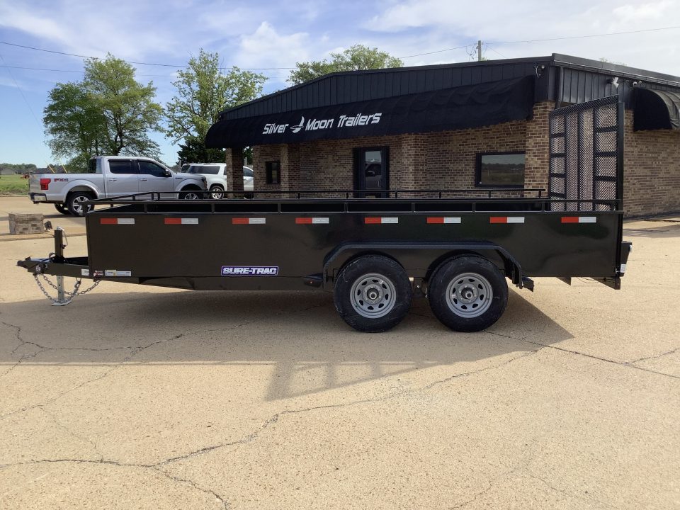 New 2025 Sure-Trac 82x16 Steel High Side Utility Trailer (9.9K) Utility Trailer