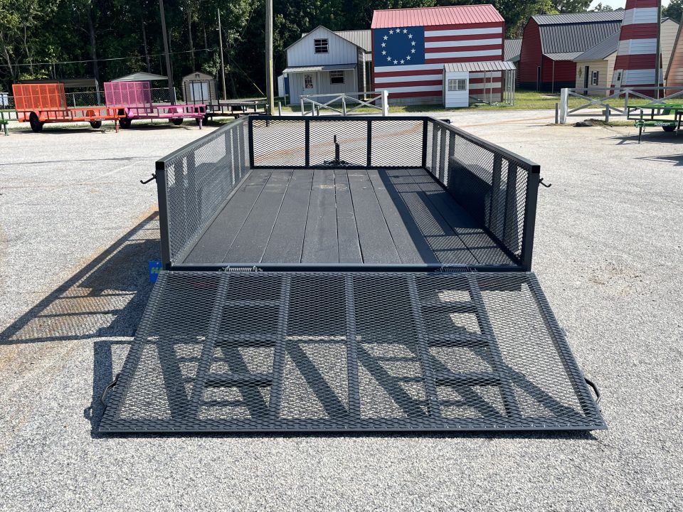 New 2027 PROSPECTOR 7X14 TANDEM AXLE UTILITY TRAILER WITH COBRA LINED FLOOR AND 2' MESH WALLS