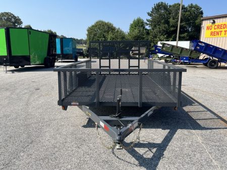 New 2027 PROSPECTOR 7X14 TANDEM AXLE UTILITY TRAILER WITH COBRA LINED FLOOR AND 2' MESH WALLS