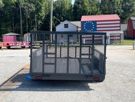 New 2027 PROSPECTOR 7X14 TANDEM AXLE UTILITY TRAILER WITH COBRA LINED FLOOR AND 2' MESH WALLS