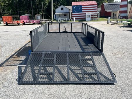 New 2027 PROSPECTOR 7X14 TANDEM AXLE UTILITY TRAILER WITH COBRA LINED FLOOR AND 2' MESH WALLS
