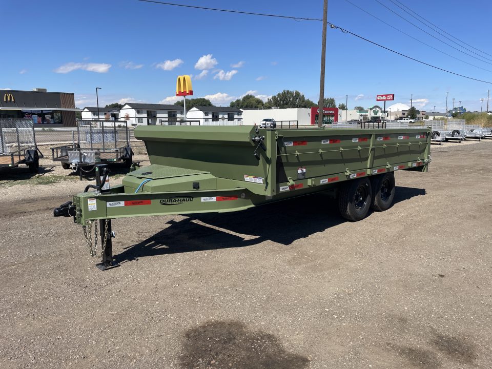 New 2026 Dura Haul 8x16 16k Deck Over Dump Trailer