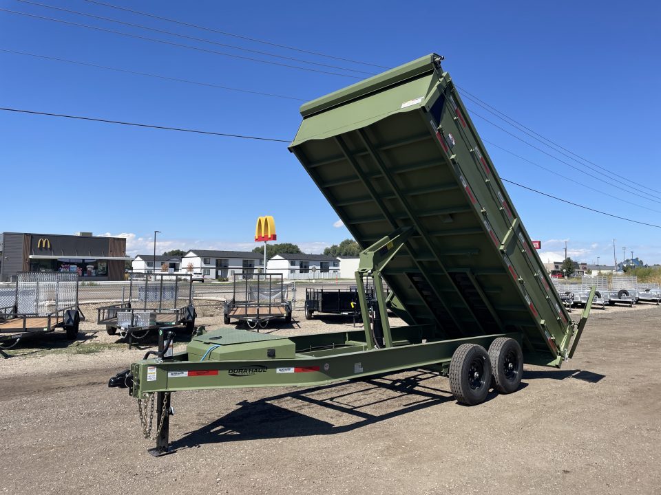 New 2026 Dura Haul 8x16 16k Deck Over Dump Trailer