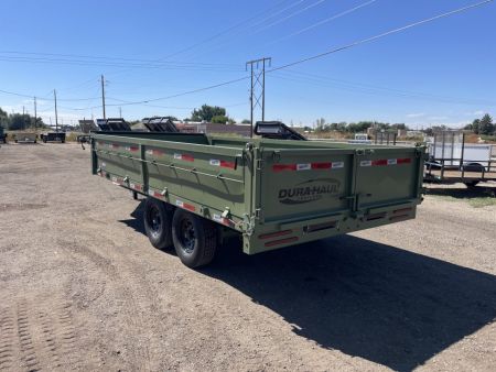 New 2026 Dura Haul 8x16 16k Deck Over Dump Trailer