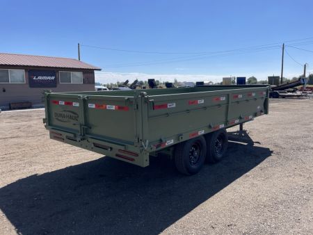 New 2026 Dura Haul 8x16 16k Deck Over Dump Trailer