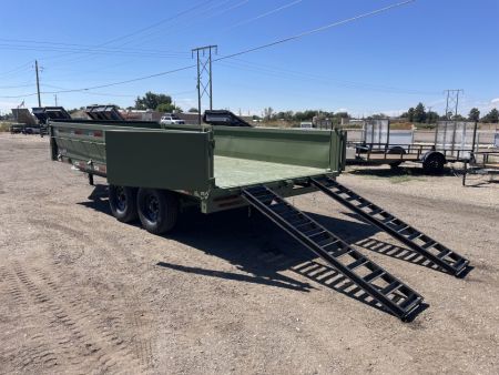 New 2026 Dura Haul 8x16 16k Deck Over Dump Trailer