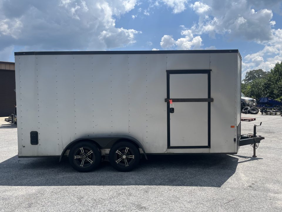 Used USED 2021 ROCK SOLID 7X16 ENCLOSED TRAILER ($468 DOWN ON RTO CONTRACT)