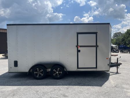 Used USED 2021 ROCK SOLID 7X16 ENCLOSED TRAILER ($468 DOWN ON RTO CONTRACT)