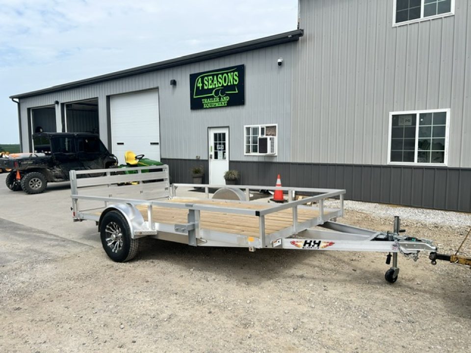 New 2026 H&H Trailers 82"X12' SA ALUMINUM HD 5K BRAKES AXLE Utility Trailer
