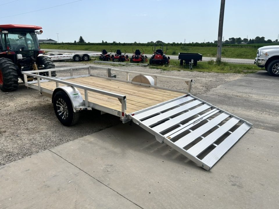 New 2026 H&H Trailers 82"X12' SA ALUMINUM HD 5K BRAKES AXLE Utility Trailer