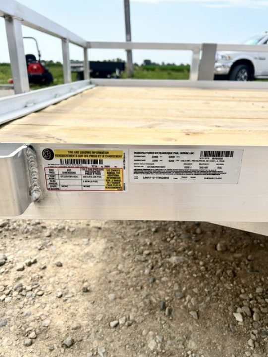 New 2026 H&H Trailers 82"X12' SA ALUMINUM HD 5K BRAKES AXLE Utility Trailer