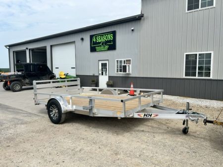 New 2026 H&H Trailers 82"X12' SA ALUMINUM HD 5K BRAKES AXLE Utility Trailer