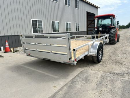 New 2026 H&H Trailers 82"X12' SA ALUMINUM HD 5K BRAKES AXLE Utility Trailer