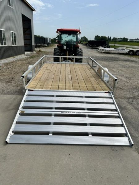 New 2026 H&H Trailers 82"X12' SA ALUMINUM HD 5K BRAKES AXLE Utility Trailer