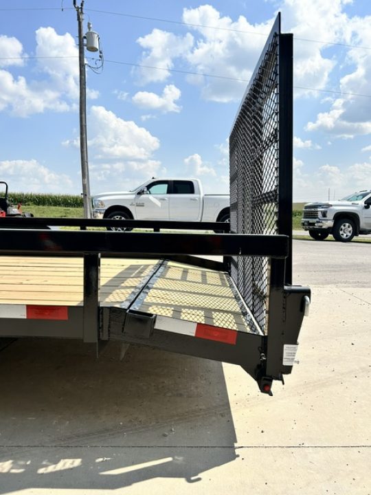 New 2027 H&H Trailers 82"X20' 9.9K HD DOVETAIL 4' TALL LADDER GATE Utility Trailer