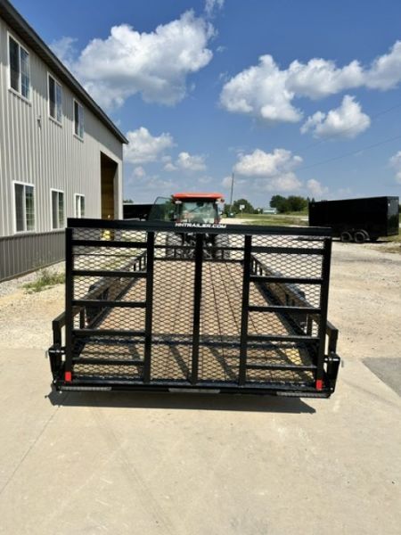 New 2027 H&H Trailers 82"X20' 9.9K HD DOVETAIL 4' TALL LADDER GATE Utility Trailer
