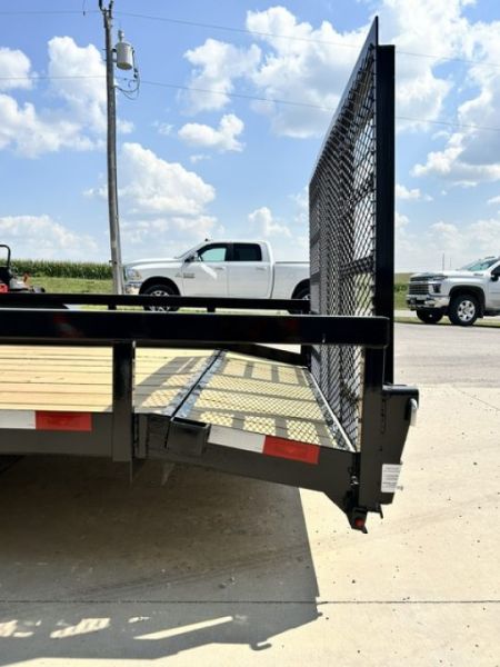 New 2027 H&H Trailers 82"X20' 9.9K HD DOVETAIL 4' TALL LADDER GATE Utility Trailer