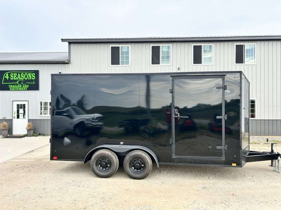 New 2027 Discovery Trailers 7x16 Blackout Package .080 exterior skins 84" 9.9K GVWR Cargo / Enclosed Trailer