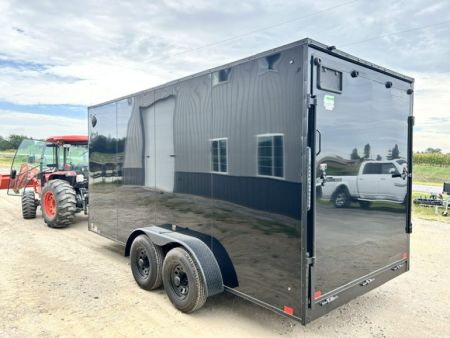 New 2027 Discovery Trailers 7x16 Blackout Package .080 exterior skins 84" 9.9K GVWR Cargo / Enclosed Trailer