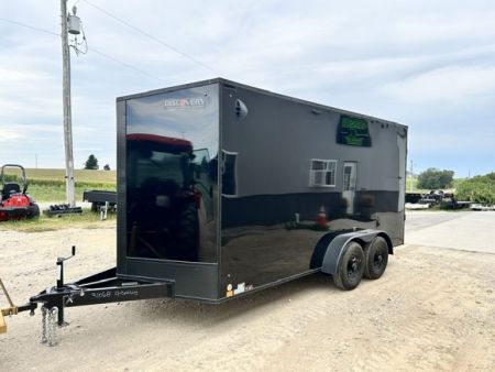 New 2027 Discovery Trailers 7x16 Blackout Package .080 exterior skins 84" 9.9K GVWR Cargo / Enclosed Trailer