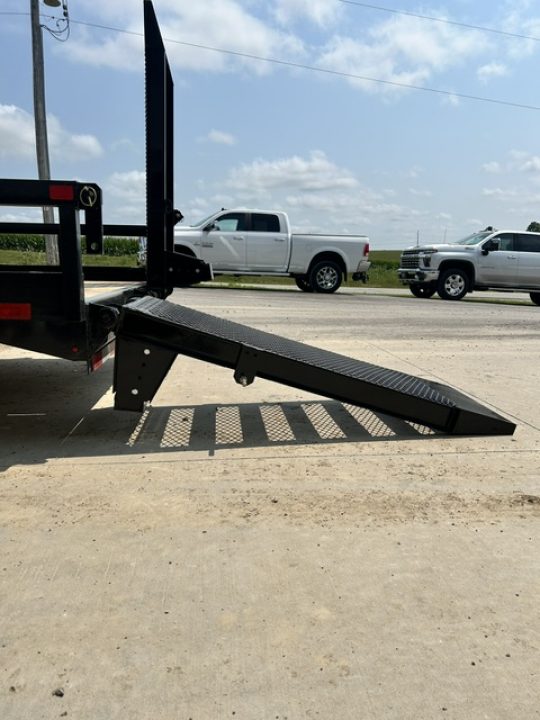New 2026 H&H Trailers 82"X18' 14K HD UTILITY STAND UP RAMPS Utility Trailer