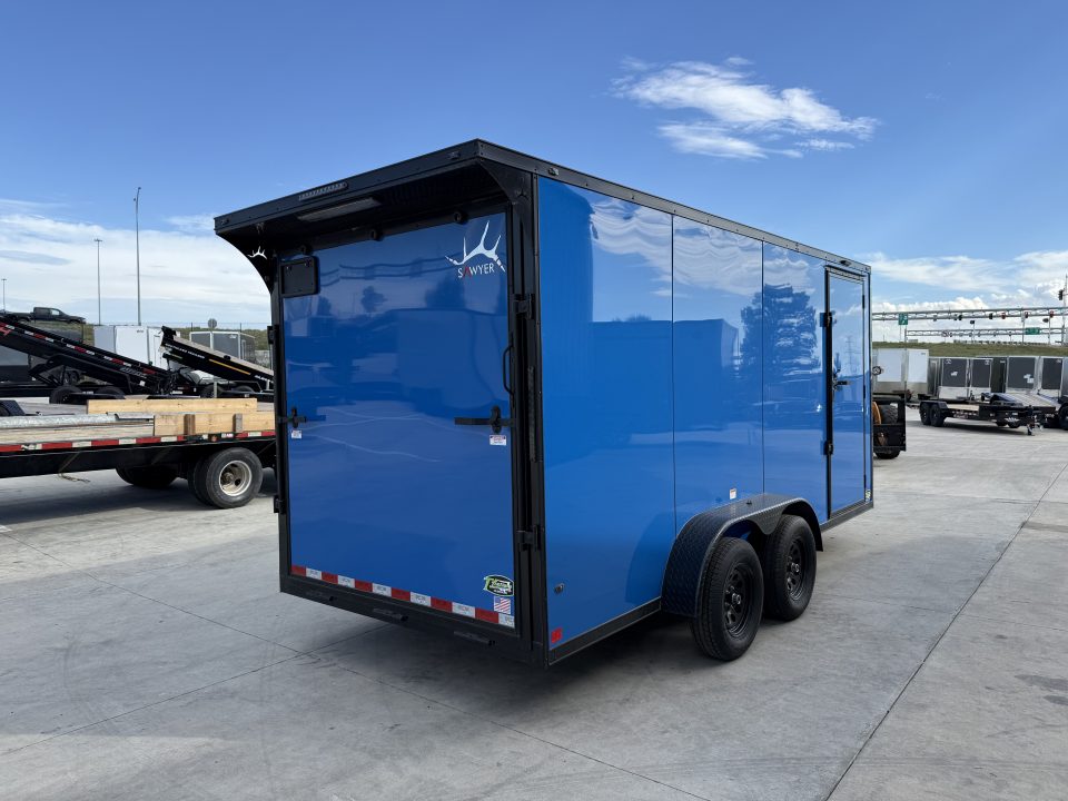 New 2027 Sawyer Trailers 716 TALL blackout Cargo / Enclosed Trailer