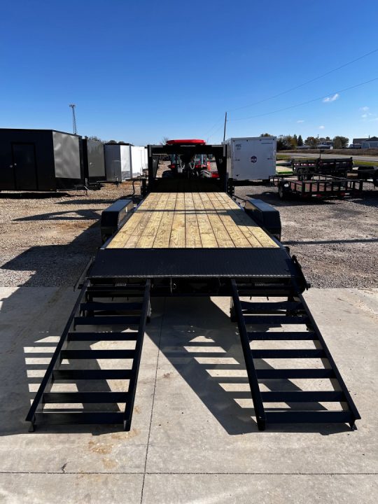 New 2027 H&H Trailers 82"X22' GN 14K GVWR STAND-UP RAMPS Equipment Trailer