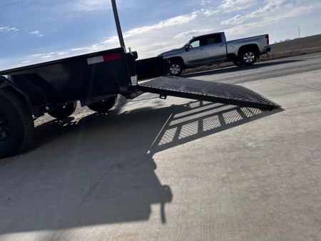 New 2027 H&H Trailers 82"X14' SOLID SIDE 7K GVWR 4' LADDER GATE Utility Trailer