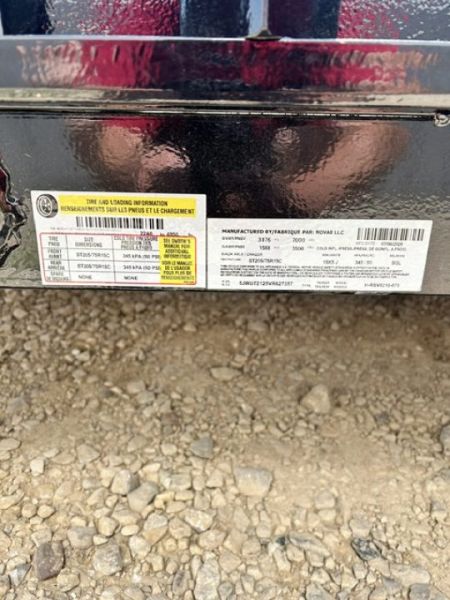 New 2027 H&H Trailers 82"X16' SIDE ATV RAMPS REAR LADDER GATE 7K GVWR Utility Trailer