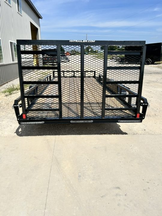 New 2027 H&H Trailers 82"X20' SIDE ATV RAMPS REAR LADDER GATE 7K GVWR Utility Trailer