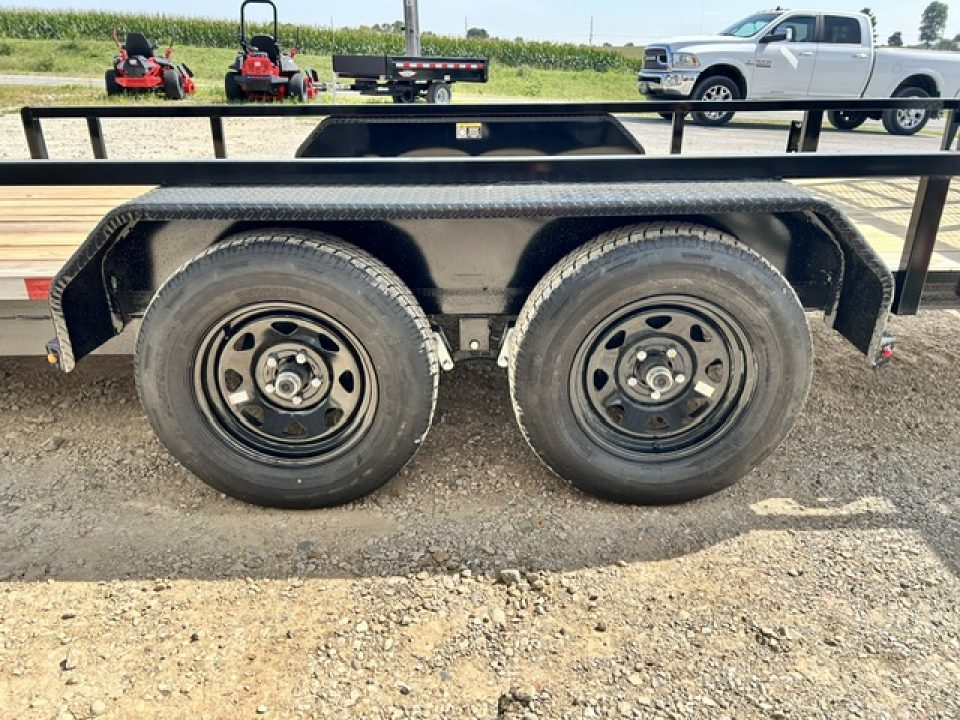 New 2027 H&H Trailers 82"X20' SIDE ATV RAMPS REAR LADDER GATE 7K GVWR Utility Trailer