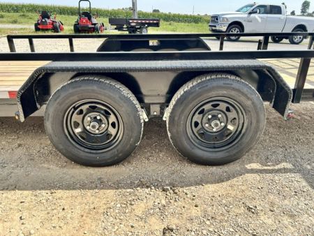 New 2027 H&H Trailers 82"X20' SIDE ATV RAMPS REAR LADDER GATE 7K GVWR Utility Trailer