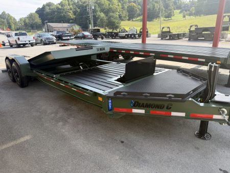New 2027 Diamond C HDT 208 Tilt Trailer PRO TILT *BLACK IDONIZED ALUMATRAX, HYDRO JACK, 12K POP UP WINCH