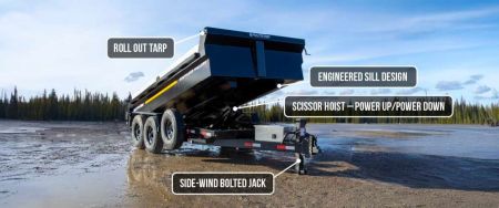 New 2027 Southland Trailers 7 X 16 BP DUMP Dump Trailer