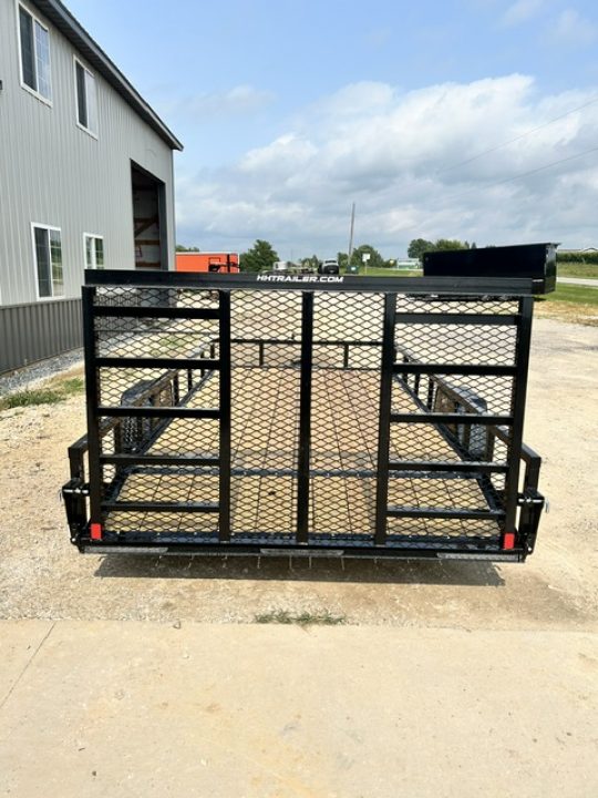New 2027 H&H Trailers 82"X14' Rail Side Dovetail W/ BRAKES 5k gvwr Utility Trailer