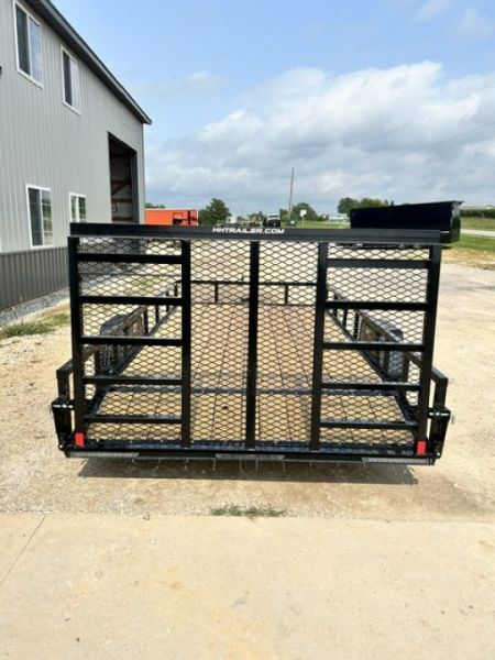 New 2027 H&H Trailers 82"X14' Rail Side Dovetail W/ BRAKES 5k gvwr Utility Trailer