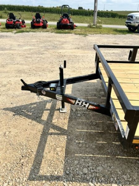 New 2027 H&H Trailers 82"X14' Rail Side Dovetail W/ BRAKES 5k gvwr Utility Trailer