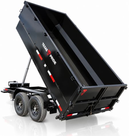 New 2026 Texas Pride Trailers 7x14x4 Bumper Pull Dump Trailer