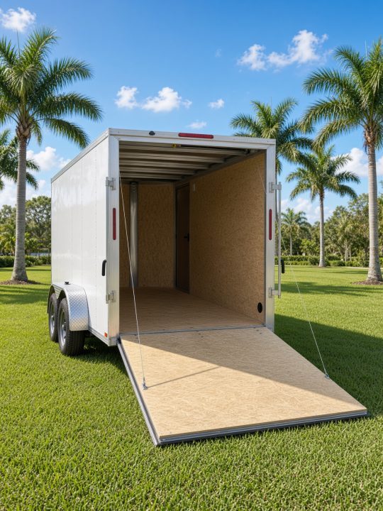 New 2026 6x12 Aluminum Enclosed Cargo Trailer | Ramp Door | One-Piece Roof Cargo / Enclosed Trailer