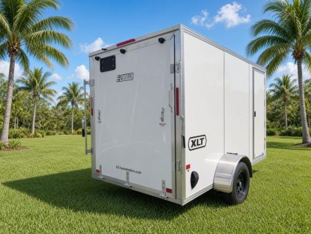 New 2026 6x12 Aluminum Enclosed Cargo Trailer | Ramp Door | One-Piece Roof Cargo / Enclosed Trailer
