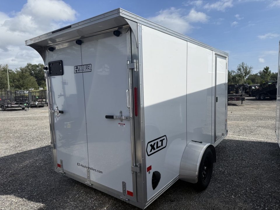 New 2026 Mission 6x12 All-Aluminum Cargo Trailer | Rear Ramp Door with Canopy