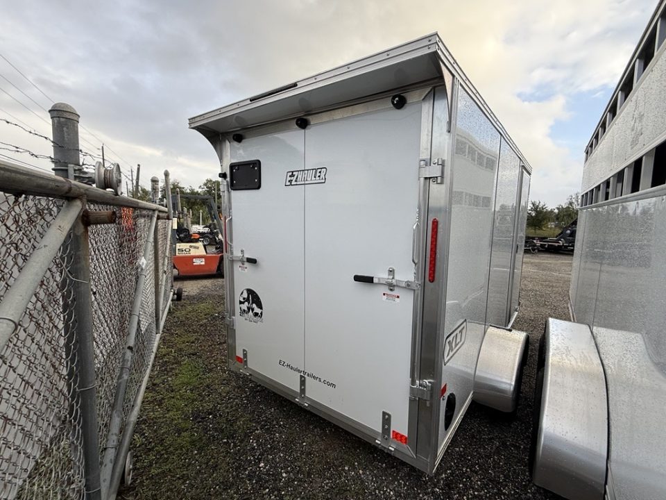 New 2026 Mission 6x12 All-Aluminum Cargo Trailer | Rear Ramp Door with Canopy
