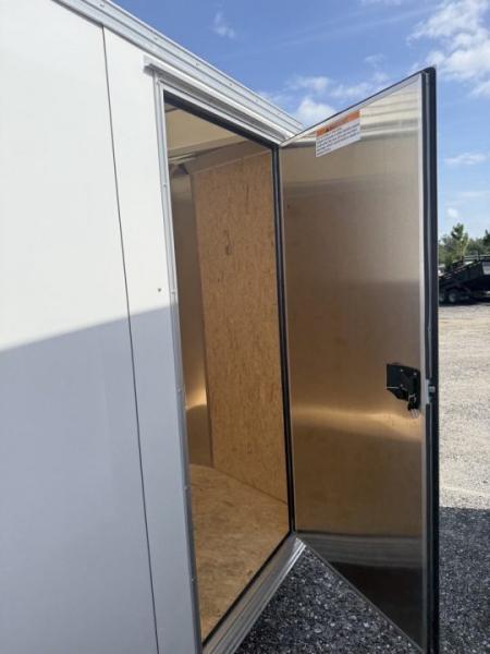 New 2026 Mission 6x12 All-Aluminum Cargo Trailer | Rear Ramp Door with Canopy