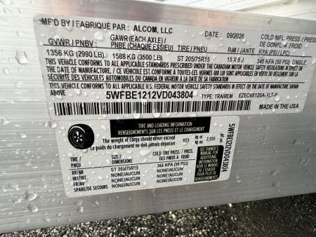 New 2026 Mission 6x12 All-Aluminum Cargo Trailer | Rear Ramp Door with Canopy