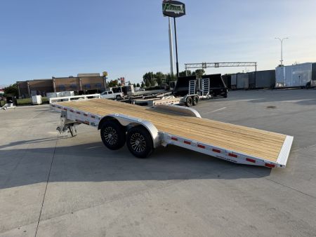 New 2027 H&H Trailers 22' POWER TILT 14K Flatbed Trailer