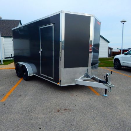 New 2027 Impact Trailers 7 x 16 Quake Aluminum Flat Top-Nose 7K Cargo / Enclosed Trailer