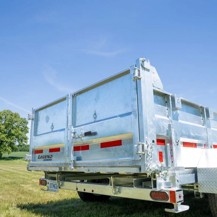 New 2027 Legend 7x12 GALVANIZED Lo Pro Equipment Dump - INTRO PRICING!!!