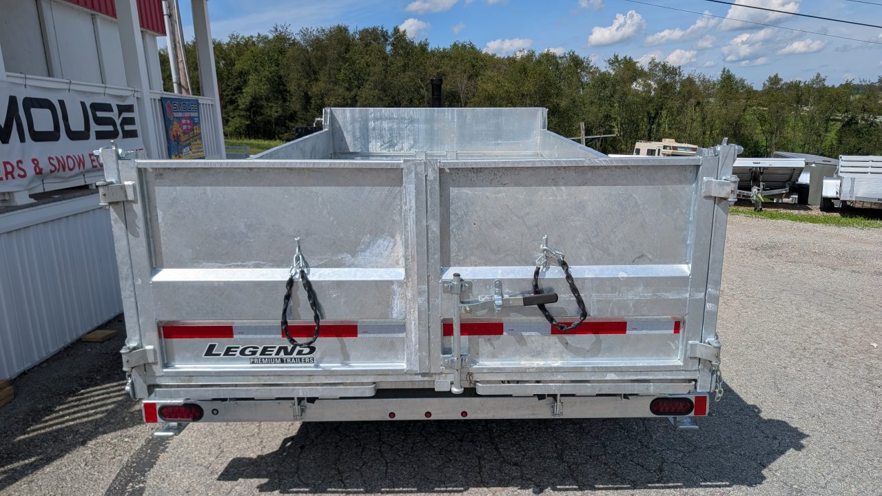 New 2027 Legend 7x14 GALVANIZED Lo Pro Equipment Dump - INTRO PRICING!!!