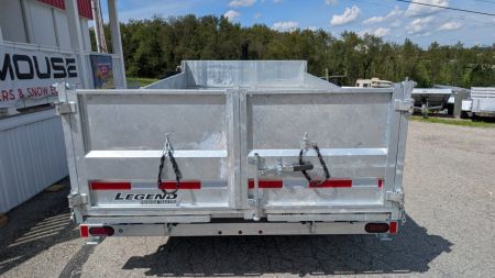 New 2027 Legend 7x14 GALVANIZED Lo Pro Equipment Dump - INTRO PRICING!!!